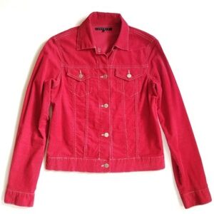 Theory Red Corduroy Jacket size M
